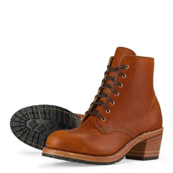 Red Wing Clara Heeled Boot in Oro Legacy Leather Laarzen Dames DonkerBruin - 3404
